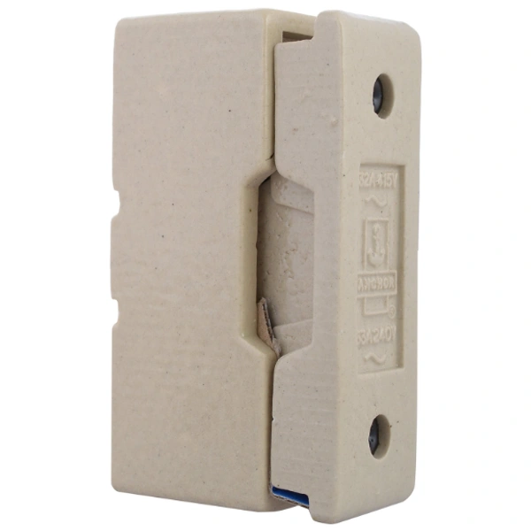 Anchor 9311 Porcelain Fuse Unit Pilot, 32 Amp, 415 V, Ivory